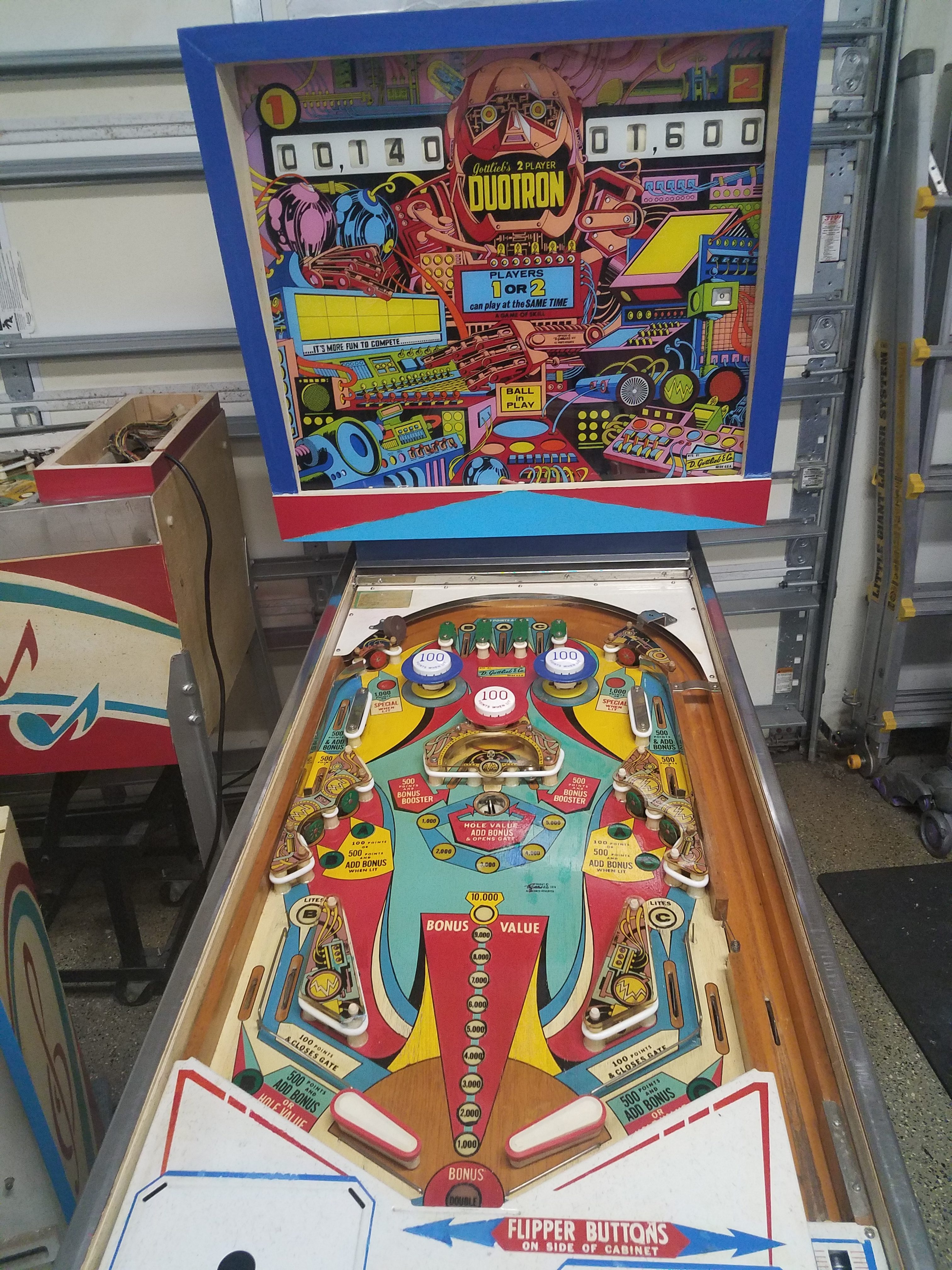 the pinball arcade cabinet support